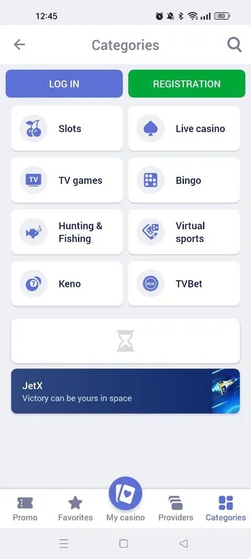 LuckyPari Android app screen 1